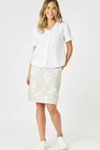 GORDON SMITH Skirts|Weekend Edit-MORRO BAY SKIRT NATURAL