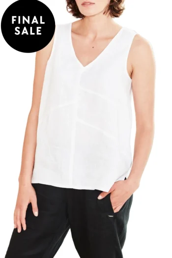 VERGE Tops-MOTIVATION TANK WHITE