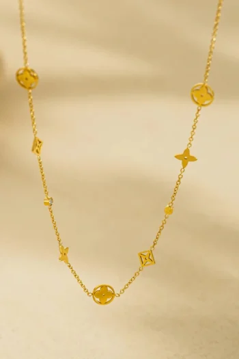 SUSAN ROSE Jewellery-MULTI CLOVER NECKLACE GOLD