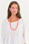 NAMASTAI Jewellery-NECKLACE ORANGE