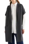 ELK Jumpers|Jackets-NEUWT HOODED PONCHO CHARCOAL