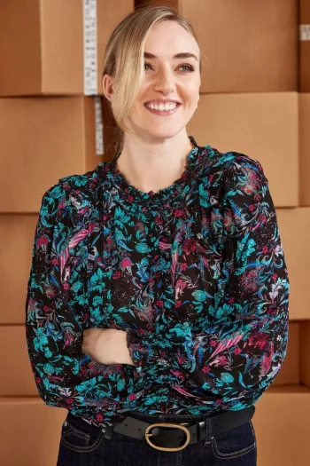 VERGE Blouses|Winter Style-NIGHTSHADE BLOUSE PRINT