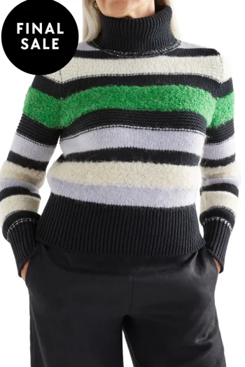 ELK Jumpers-OLLI SWEATER MULTI-STRIPE