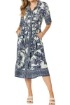 HAMMOCK AND VINE Dresses-PALM COVE DRESS NAVY