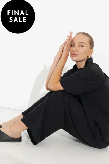 SARA FOX Shirts-PALM S/S SHIRT BLACK