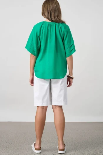 MADLY SWEETLY Tops|Weekend Edit-PARALLEL TOP EMERALD