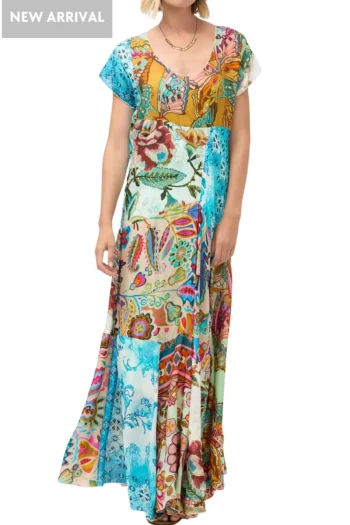 JOHNNY WAS Dresses-PATCHWORK DRESS MULTI