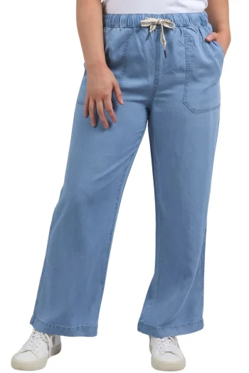 ELM Pants-PAYTON CHAMBRAY PANT MID-BLUE