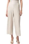 JOSEPH RIBKOFF Pants-PLEATED SATIN PULL ON CULOTTE MOONSTONE