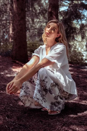 MADE IN ITALY Pants|Weekend Edit-PRINTED PANT WHITE