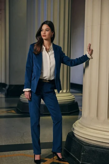 LOOBIES STORY Jackets|Winter Style-PRUDENCE BLAZER PEACOCK