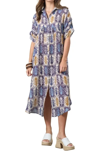 MADLY SWEETLY Dresses|Weekend Edit-QUARTET SHIRT DRESS MULTI