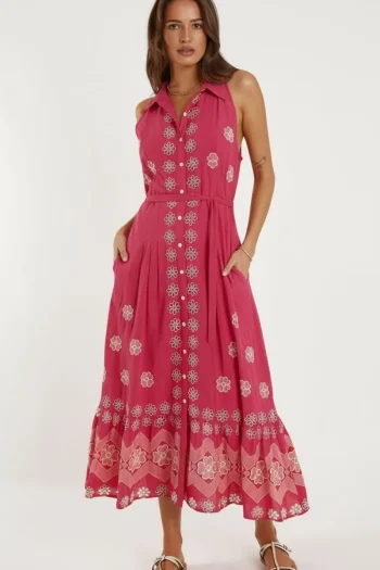 RUBY YAYA Dresses-RAVELLO MAXI WATERMELON