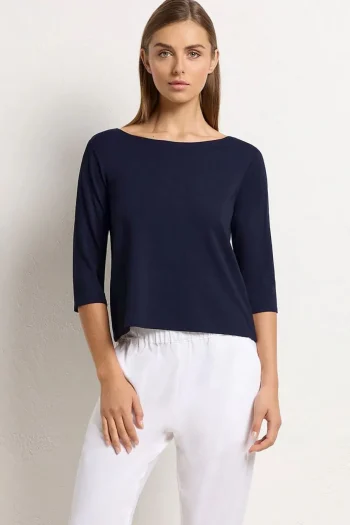 MELA PURDIE T Shirts|Tops-RELAXED BOAT NECK