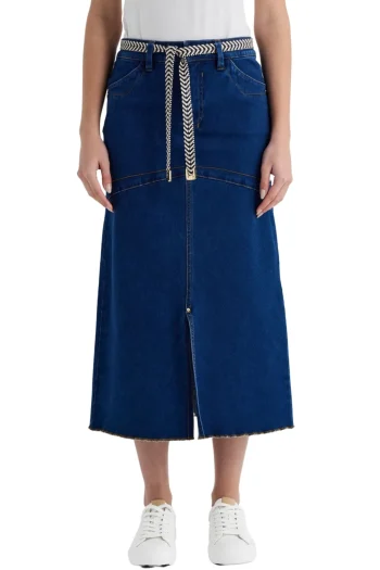 LANIA Skirts-RHODE SKIRT INDIGO