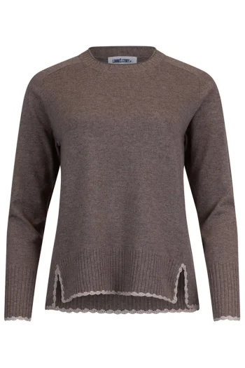 LOOBIES STORY Jumpers|Winter Style-ROSALIND SWEATER WALNUT