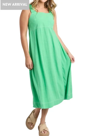 FOXWOOD Dresses-SAGE DRESS GREEN