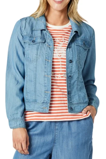 GORDON SMITH Jackets|Weekend Edit-SANDIE JACKET DENIM