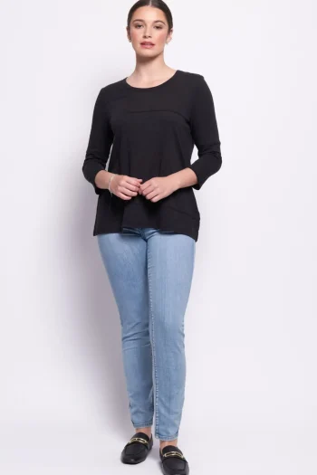 FOIL Winter Style-SEW IT SEAMS TOP BLACK