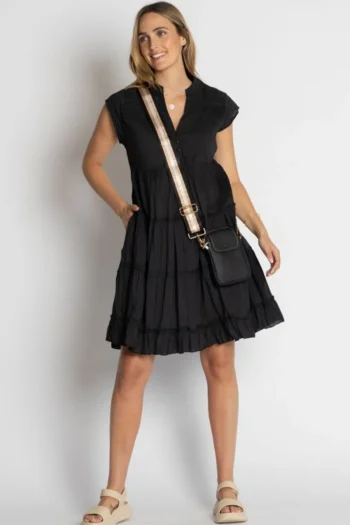 LULA LIFE Dresses-SHAYNA TIERED DRESS