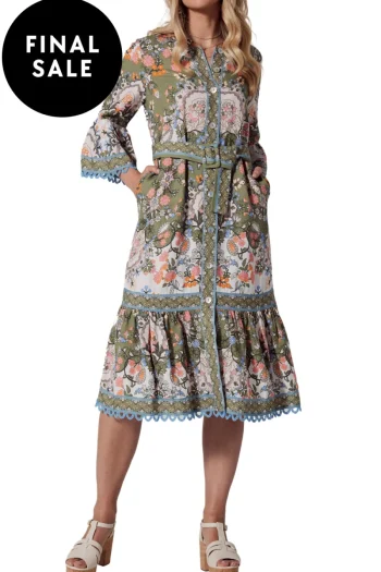 LOOBIES STORY Dresses-SIENA MIDI DRESS OLIVE