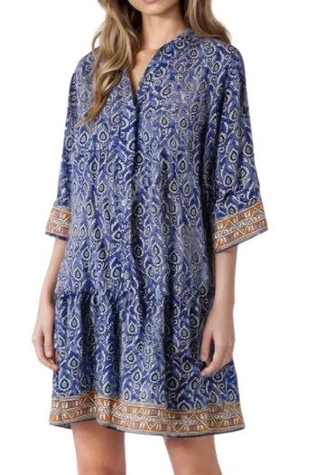 LOLLYS LAUNDRY Dresses-SOHOLL SHORT DRESS BLUE