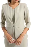 JOSEPH RIBKOFF Jackets-SPARKLE JACKET AND CAMI SET CHAMPAGNE