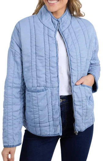ELM Jackets|Winter Style-SPARROW QUILTED JACKET STEEL-BLUE