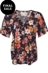 MADLY SWEETLY Tops-SPRING HAS SPRUNG TOP NAVY