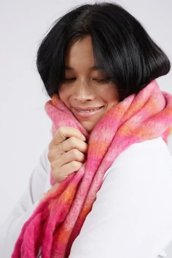 ELM Scarves-SUNRISE SCARF PINK