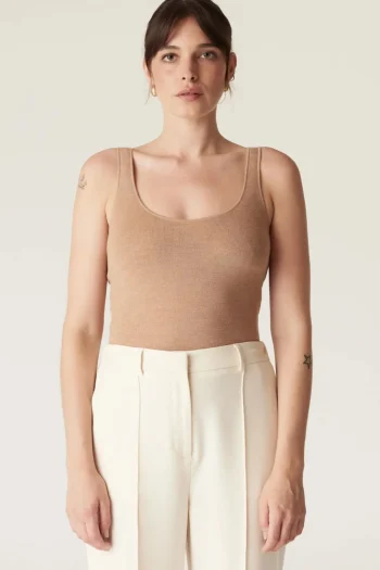 CABLE Tops|Winter Style-SUPERFINE MERINO SINGLET