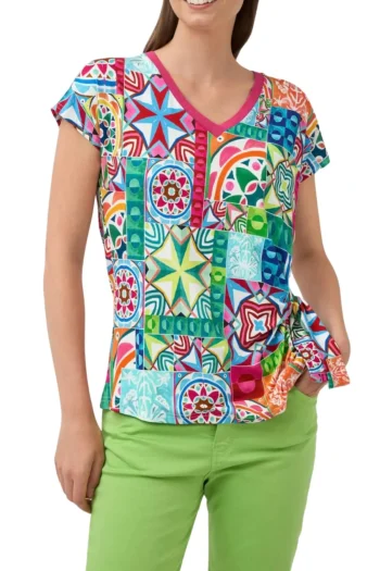 TINTA T Shirts|Tops-TEODORA TEE MULTI