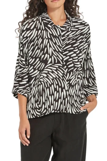 VERGE Shirts|Weekend Edit-TIDAL SHIRT BLACK