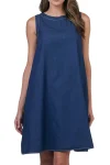 NATURALS BY O AND J Dresses-TIE BACK DRESS CHAMBRAY