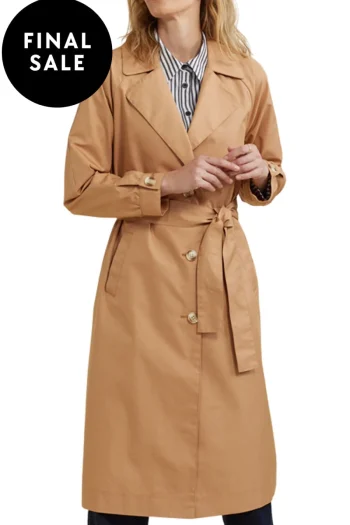 YARRA TRAIL Jackets-TRENCH COAT CARAMEL
