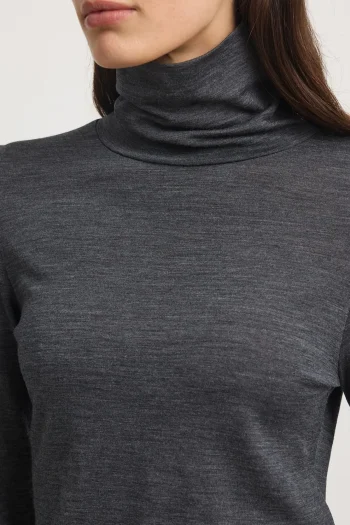 TOORALLIE Tops-TURTLENECK MERINO TEE