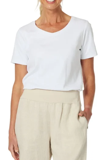 GORDON SMITH T Shirts|Weekend Edit-V NECKLINE TEE