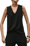 MELA PURDIE Tops-V TANK BLACK