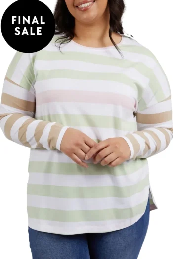 ELM Tops-VISTA L/S TEE MATCHA