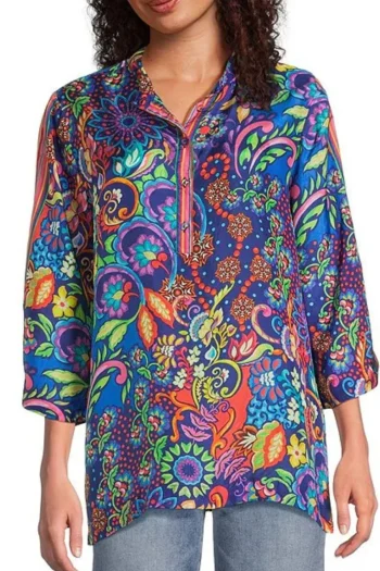 JOHNNY WAS Tops-YURI TUNIC MULTI