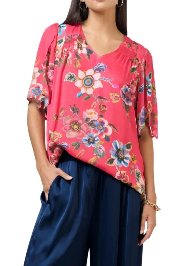 LOOBIES STORY Blouses-ZINNIA BLOUSE ROUGE
