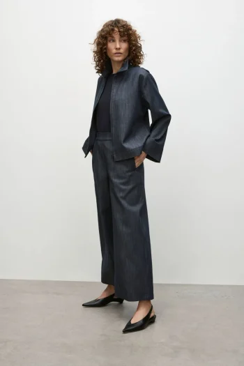 MELA PURDIE Jackets|Winter Style-ZIP BOMBER DEEP-INDIGO