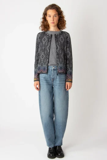 IVKO Cardigans|Winter Style-ZIP CARDIGAN GREY