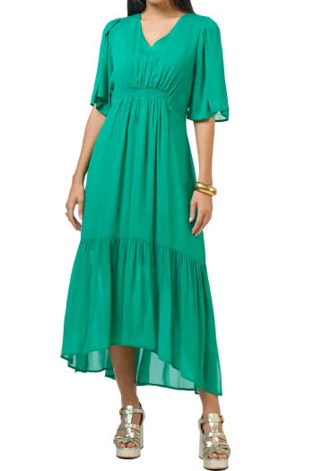 LOOBIES STORY Dresses-ZORA MIDI DRESS EMERALD