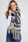 ELM Scarves|Winter Style-ZURI SCARF ZEBRA